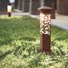 NIGHTSCAPING GARDEN SERIES GROVE BOLLARD RUST 25