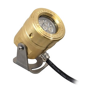 Brilliance Adjustable Brass Aquabeam MR16 7W 3000K 60 Deg