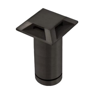 Vrsabeam brass square quad slot flange in black finish
