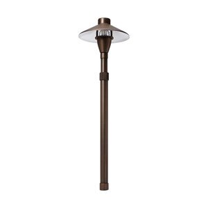 Illumicate: Brass Large Adjustable Pathlight w/ Extendable S
