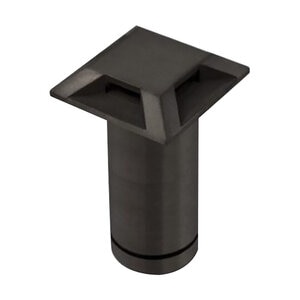 VersaBeam Brass Square Quad Slot 2700K Flange in Black Finish