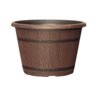 Grower Select Cask Planter Chestnut Brown 16 in.