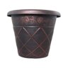 Grower Select Lattice Planter Black/Copper 7.45 gallon 17.7 in. x 17.7 in.