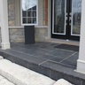 Cap Black Limestone Rockfaced 4 Sides 3 in. x 28 in. x 28 in.