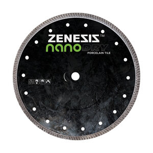Zenesis NANO 14 in. Turbo Mesh Porcelain & Tile Diamond Blade