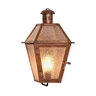The Coppersmith Georgetown 18 in. Weiyan Copper Lantern w/ Electric LED Flame Simulated Bulb