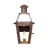 The Coppersmith Georgetown Copper Lantern 15 in. w/ Post Fitting and 12 V Socket