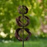 Vertical Triple Wind Spinner Brushed Bronze 10 in. x 51 in.