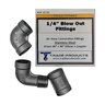 Blow Out Fittings - 1/4 in. - Stainless Steel