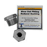 Blow Out Fitting 3/4 in. x 1/4 in. Reducer - Stainless Steel