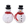 Salt & Pepper Shaker Blown Glass Snowman (2 pc./set)