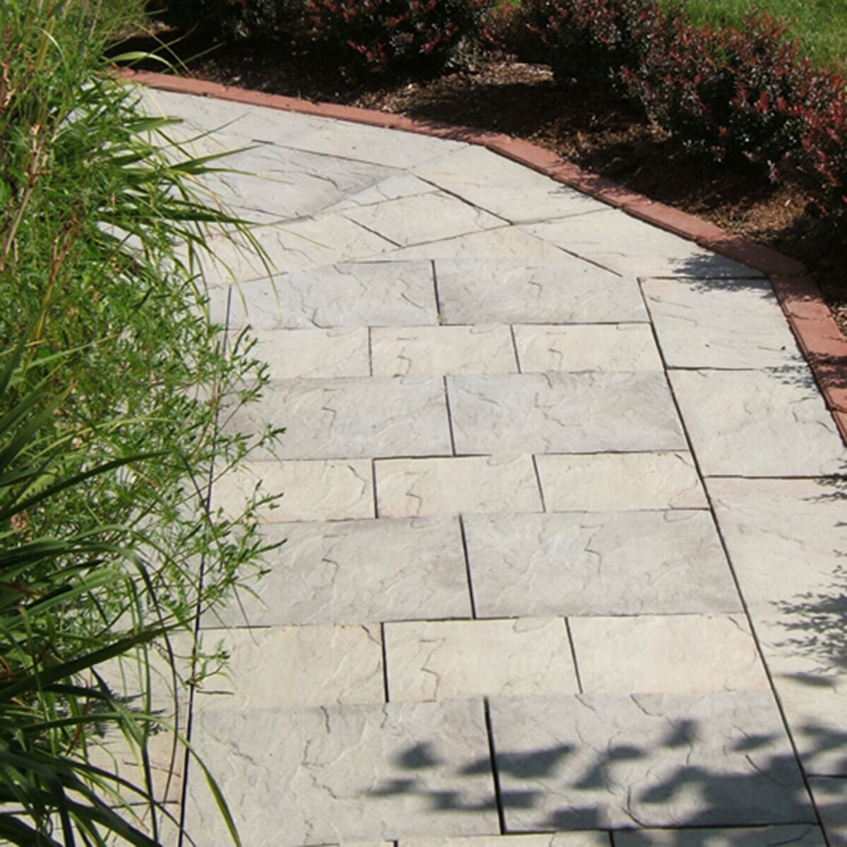 Nantucket Rivenstone Patio Paver Tan Variegated 12 in. x 24 in. x 1-1/2 ...