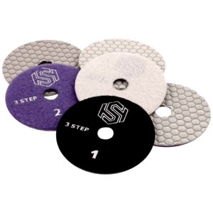 Tile and Stone Technologies 4 in. Step-2 Dry Polishing Pad (Hone)