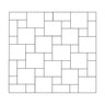 Nantucket Patio on a Pallet Dutch Pattern Blue Varigated 10 ft. x 10 ft.