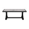 Dark Farmhouse Rectangular Coffee Table 48-1/4 in. x 28 in. x 18-1/4 in.
