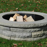 Nantucket Ledgestone Fire Pit Kit Blue Varigated 47-1/4 in. OD (33 in. ID) x 14 in. Tall