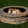 Nantucket Ledgestone Fire Pit Kit Tan Varigated 47-1/4 in. OD (33 in. ID) x 14 in. Tall