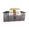 Zahbuilt ZBQ Oasis 8 ft. Outdoor Kitchen Noce Havana with Marquina Black Countertop