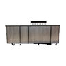 Zahbuilt ZBQ Oasis 8 ft. Outdoor Kitchen Gray Cedar with Lunar Gray Countertop