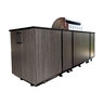 Zahbuilt ZBQ Oasis 8 ft. Outdoor Kitchen Gray Cedar with Lunar Gray Countertop