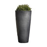 Planter Aluan Tall Round Graphite 17-3/4 in. x 35-1/2 in.