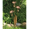 Triple Calla Lily Flamed Garden Stake 13 in. x 5 in. x 36 in.
