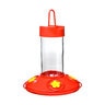 Dr JBs Clean Feeder 16 oz. Red w/Yellow Flowers 7-3/4 in. x 8 in.