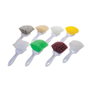 Magnolia Fender Brush Short Handle Plastic Clear 8 1/2 in.