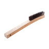 Magnolia Wire Scratch Brush Long Handle Carbon Steel Trim 14 in.