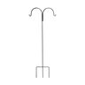 Deer Park Double Shepard Hook Black 30 in. x 72 in.