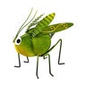 Verdant Grasshopper Garden Statue Metal 7 in.