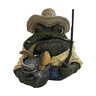 Statue Fisherman Toad Large 8-1/2 in.