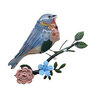 What She Shed Bird on Branch Wall Decor Metal & Glass