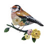 What She Shed Bird on Branch Wall Decor Metal & Glass