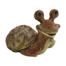 Statue Lying Snail Brown Large 10-1/2 in.