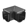 RELN Storm Drain Corner Complete with Architectural 316 Stainless Steel Grate