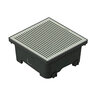RELN Vortex Series 6 in. x 6 in. x 2.5 in. Stainless Steel Square Low Profile Drainage Catch Basin Kit