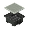 RELN Vortex Series 6 in. x 6 in. x 2.5 in. Stainless Steel Square Low Profile Drainage Catch Basin Kit