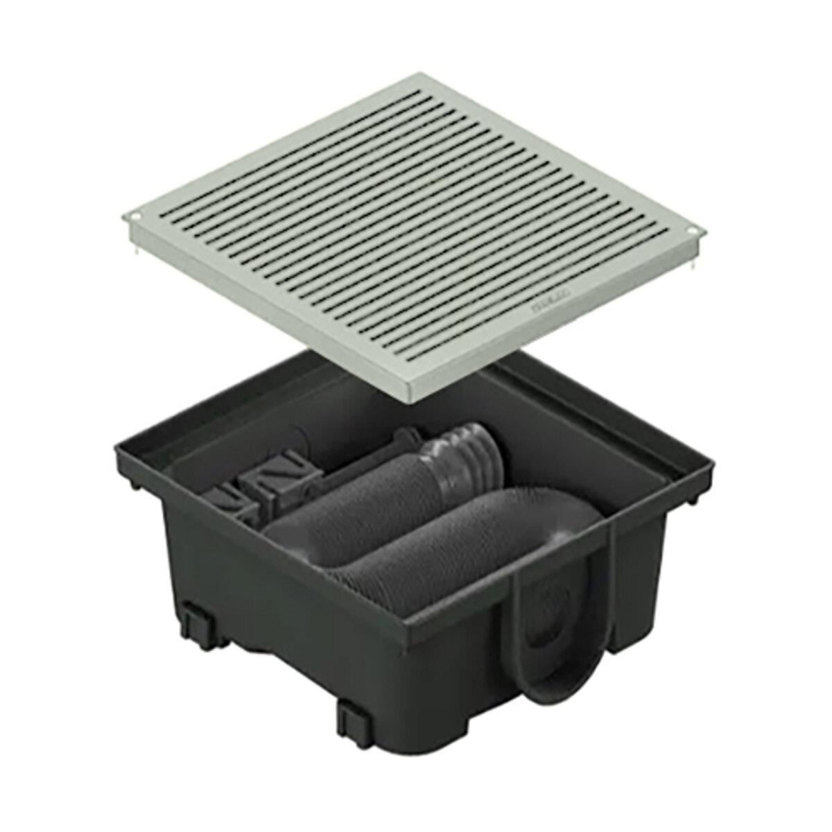 RELN Vortex Series 6 in. x 6 in. x 2.5 in. Stainless Steel Square Low ...