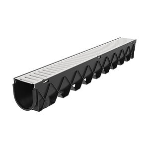 RELN Storm Drain 40in (4.75 W x 5 H) Channel Complete with Galvanized Steel Grate. 5 ton load.