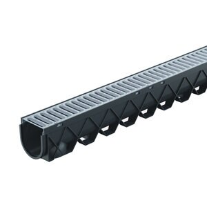 RELN Storm Drain 10 ft. Channel with Galvanized Steel Grate