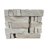 Building Stone Hard White Limestone (4 in. Chopped) Sawn 6 in. Thick