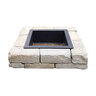 Lee BP Rosetta Kodah Fire Pit Square Limestone 51 in. x 12 in. with Steel Insert