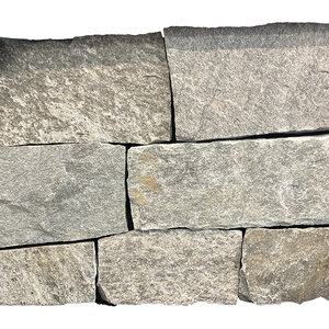 Sawn Thin Veneer Coyote Gray Elongated Ashlar Flats (100 sq. ft./pallet)