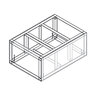 Grillnetics Drop Base Cabinet 42 in. x 30 in. x 18 in.
