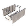 Grillnetics Grill Cabinet 36 in. x 30 in. x 35 in. with Backsplash