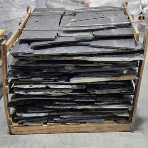 Flagstone Night Black Slate 3/4 - 1 in.