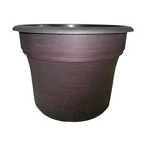 Grower Select Orbit Deco Planter Round Black Copper 10 in.