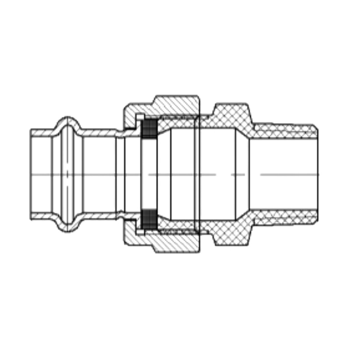 Ironworks PipeLock Copper 1in Pro Press Male Union | SiteOne US