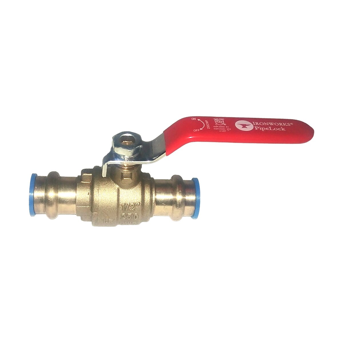 Ironworks PipeLock Copper 1in Pro Press Ball Valve with Drain | SiteOne US